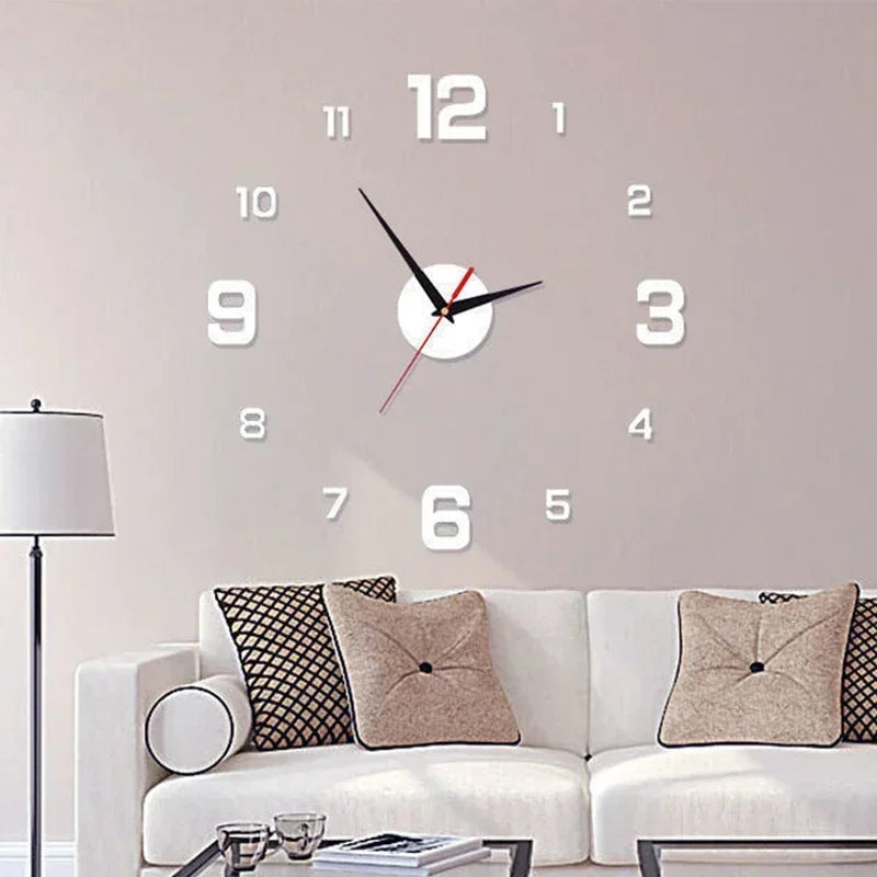 Large 3D DIY Wall Sticker Clock