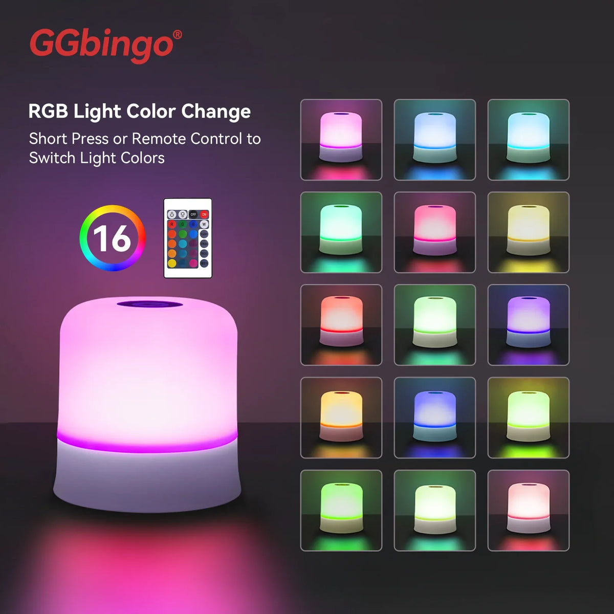 Touch Night Light with Remote