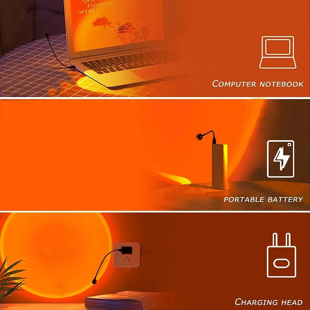 Sunset Yellow Ambiance Light