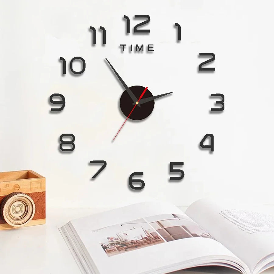 Large 3D DIY Wall Sticker Clock