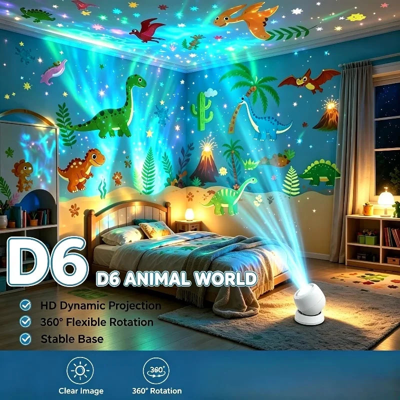 Dinosaur Forest Rotating Projection Light