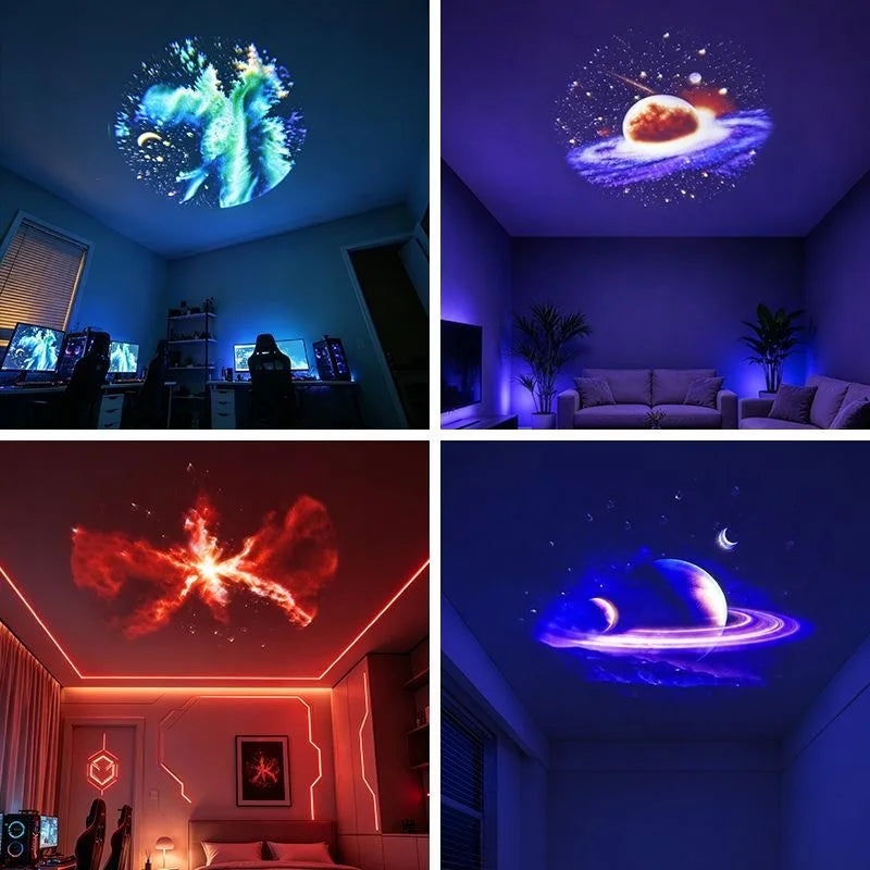 Rotating Moon and Stars Projector