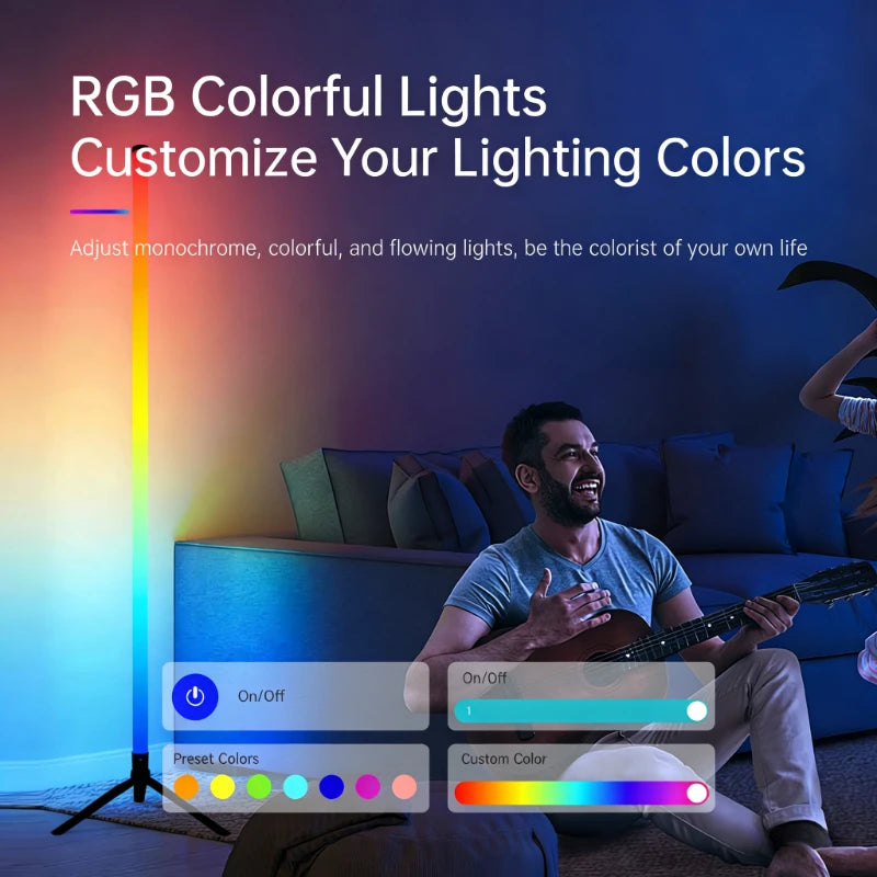 120cm RGB Corner Floor Lamp