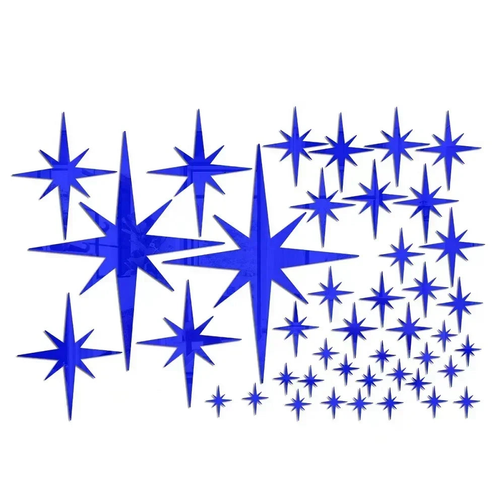 Acrylic Star Mirror Wall Stickers