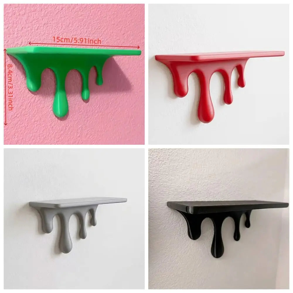 Melting Drip Floating Wall Shelf
