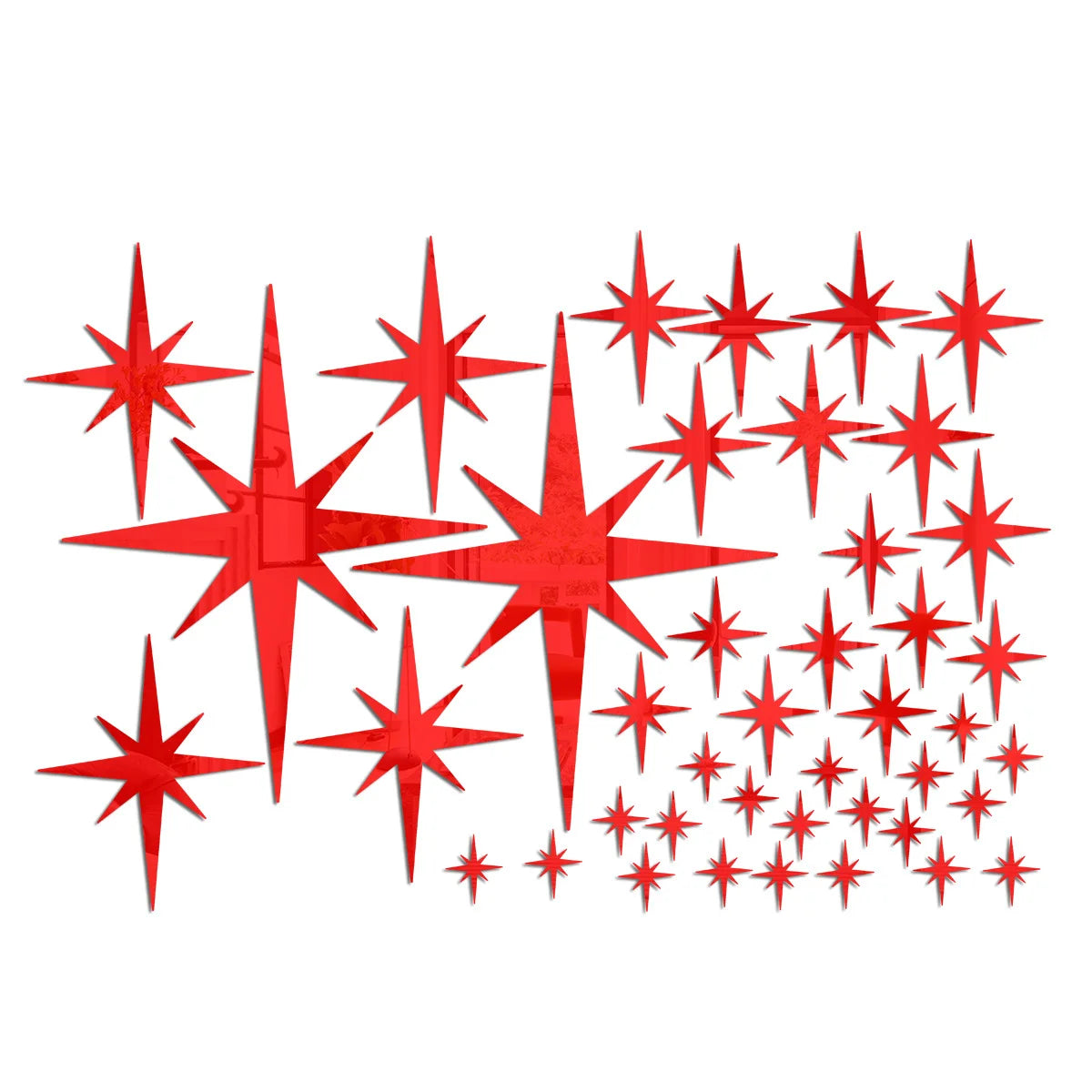Acrylic Star Mirror Wall Stickers