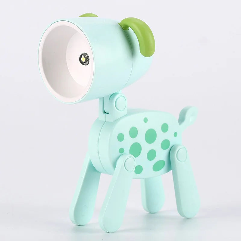 Folding Dog and Deer Mini Desk Lamp