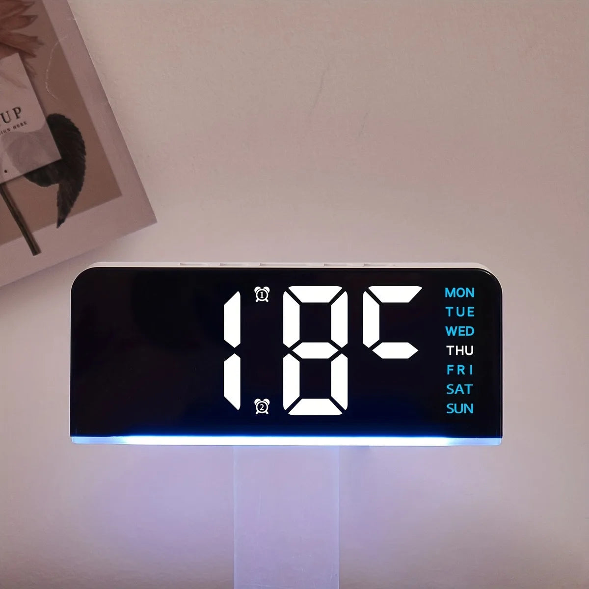 Crown LED Alarm Clock with Mood Light