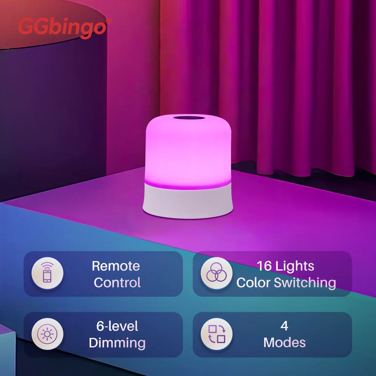 Touch Night Light with Remote