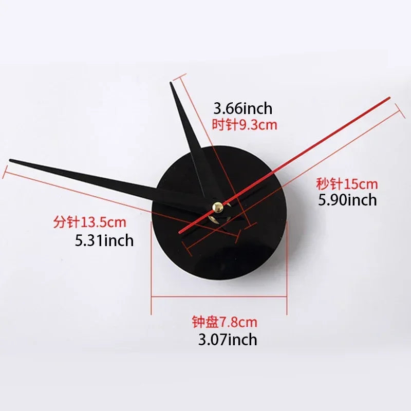 Large 3D DIY Wall Sticker Clock