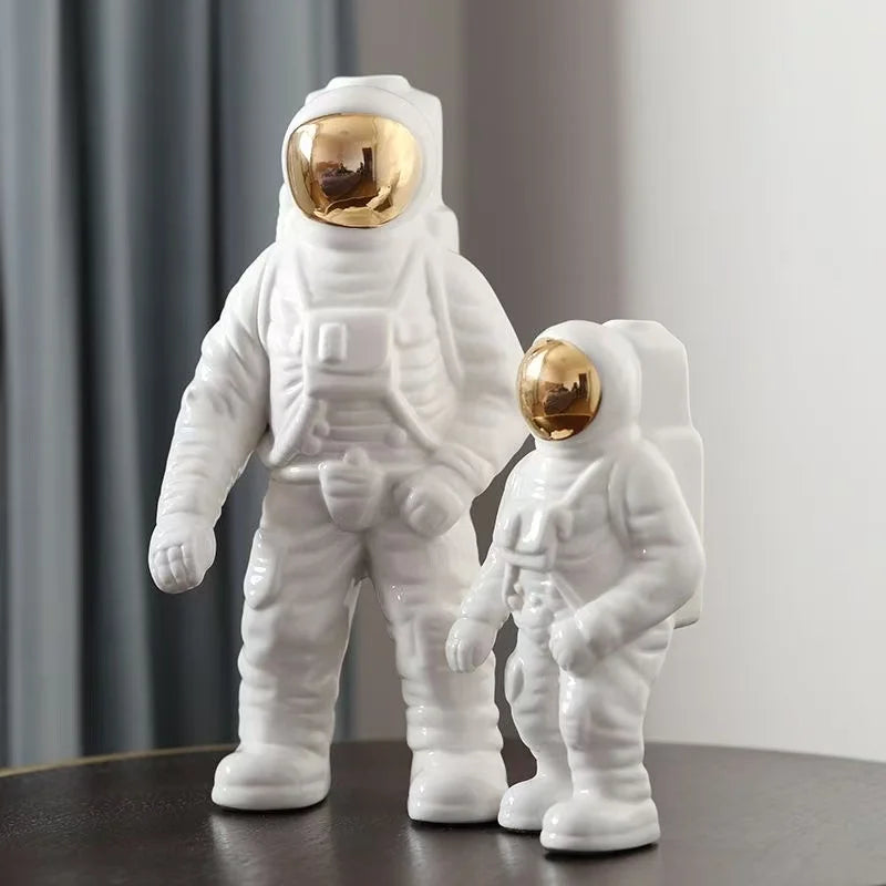 Ceramic Astronaut Sculpture 30cm
