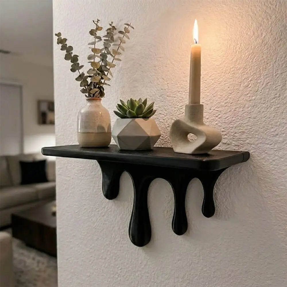 Melting Drip Floating Wall Shelf