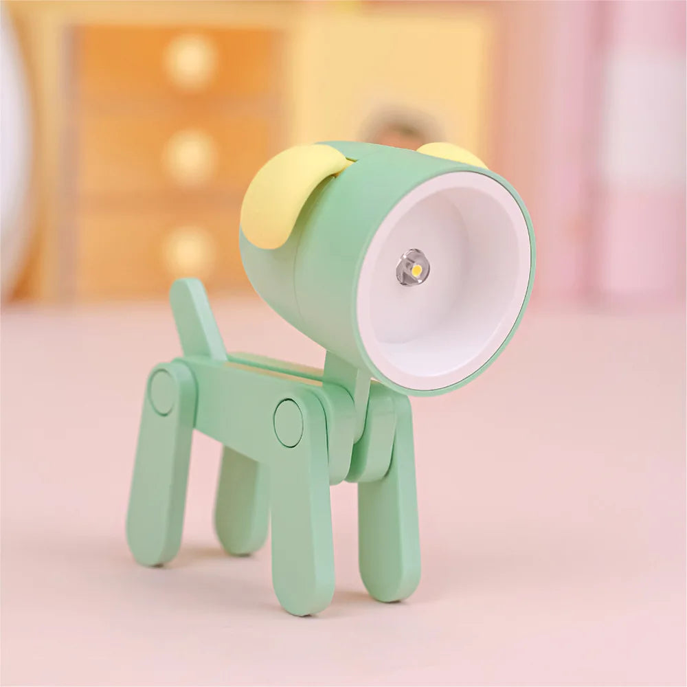 Folding Dog and Deer Mini Desk Lamp