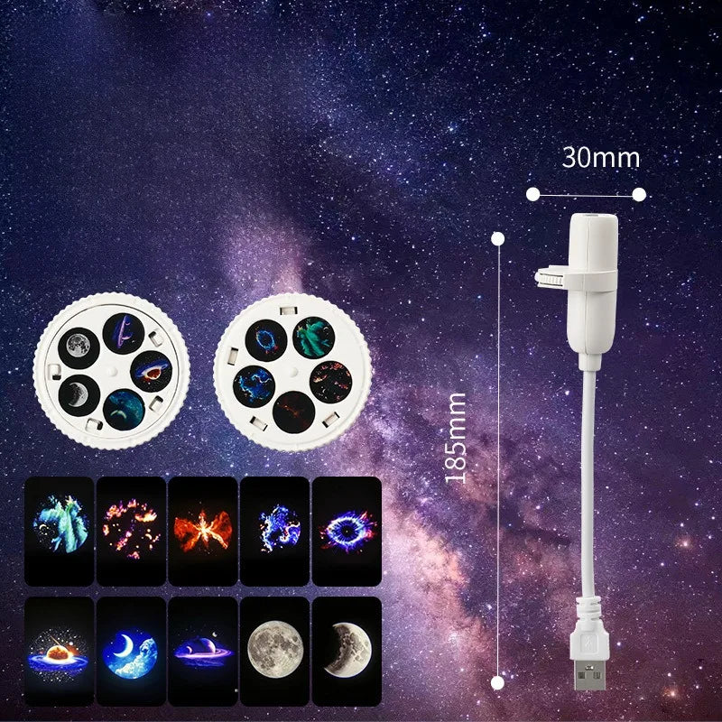 Rotating Moon and Stars Projector