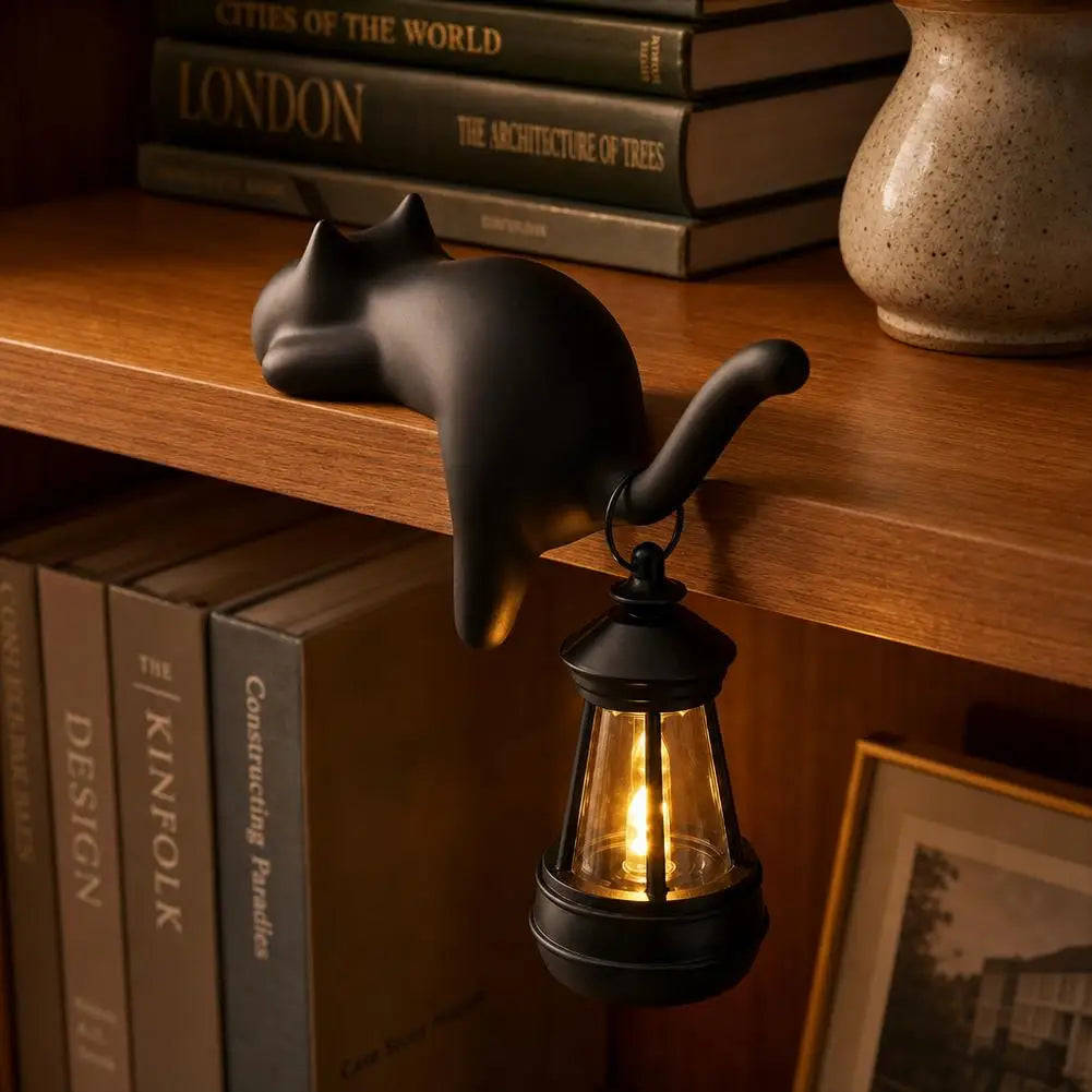 Cat Shelf Edge Hanging Night Light