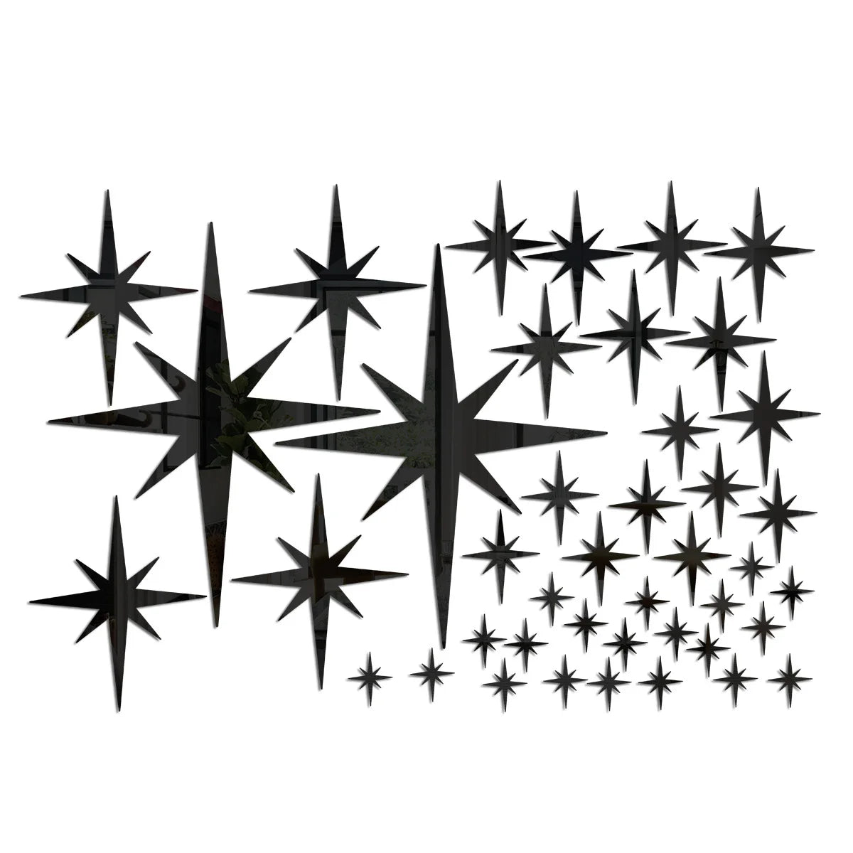 Acrylic Star Mirror Wall Stickers