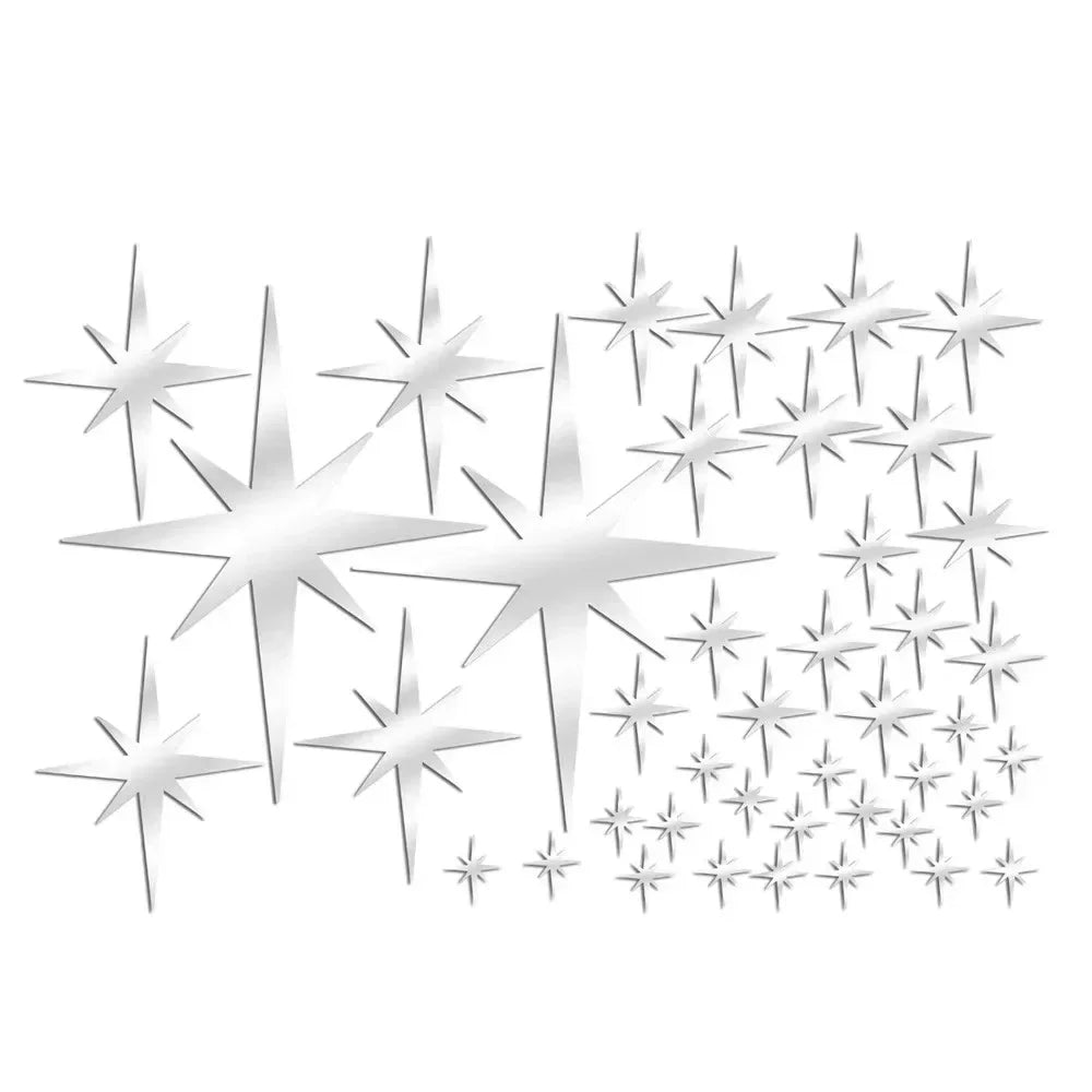 Acrylic Star Mirror Wall Stickers