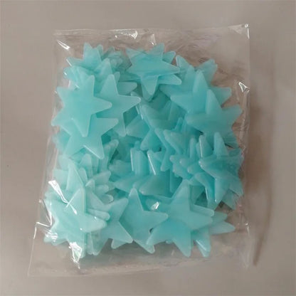 3D Glow-in-the-Dark Star Stickers 50pcs