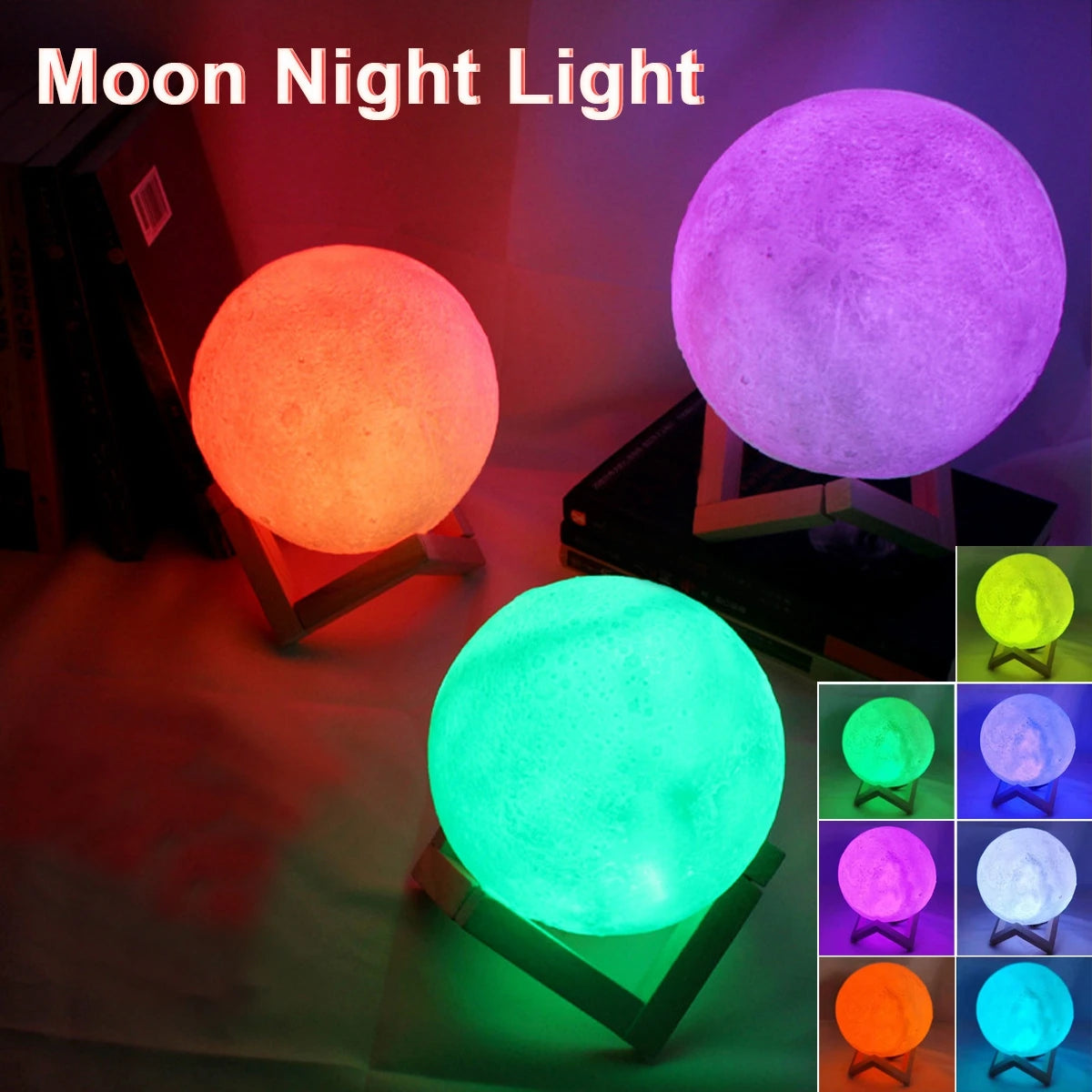 Battery Moon Lamp Night Light