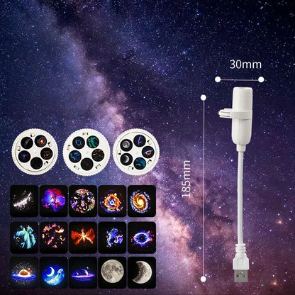 Rotating Moon and Stars Projector