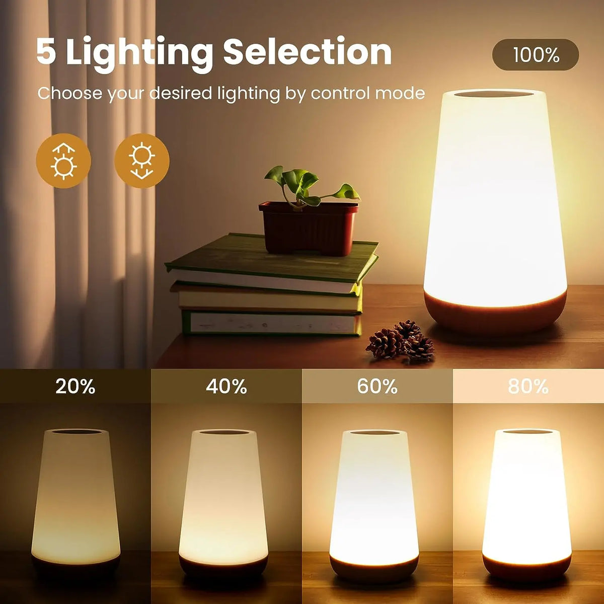 13-Color Touch Bedside Lamp