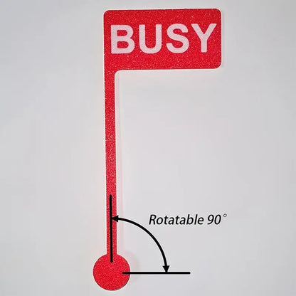 Monitor Busy Flag Desk Sign
