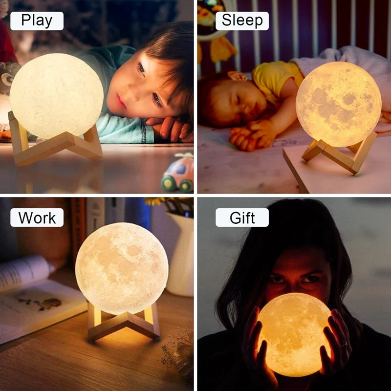 Battery Moon Lamp Night Light