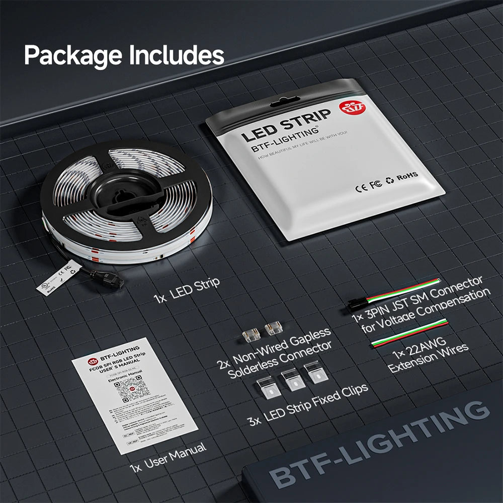 FCOB Addressable RGB IC LED Strip