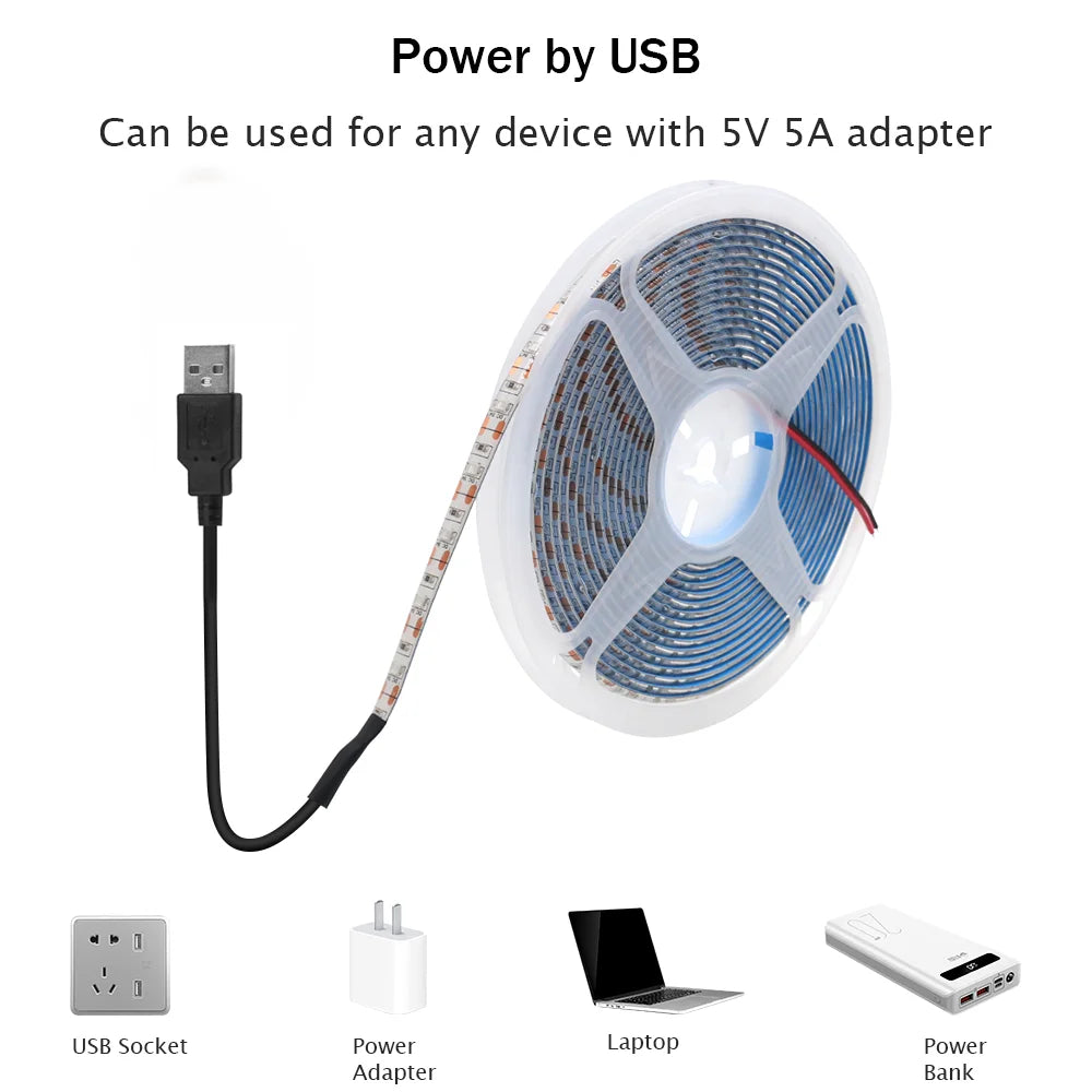 USB LED Tape Light Single Color