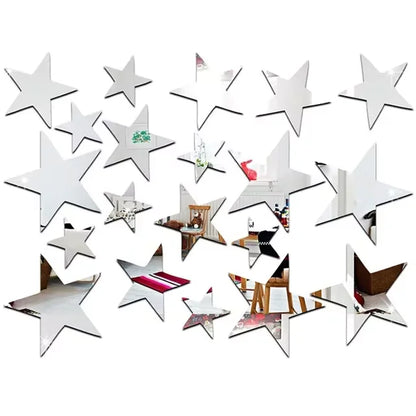 Acrylic Star Mirror Wall Stickers