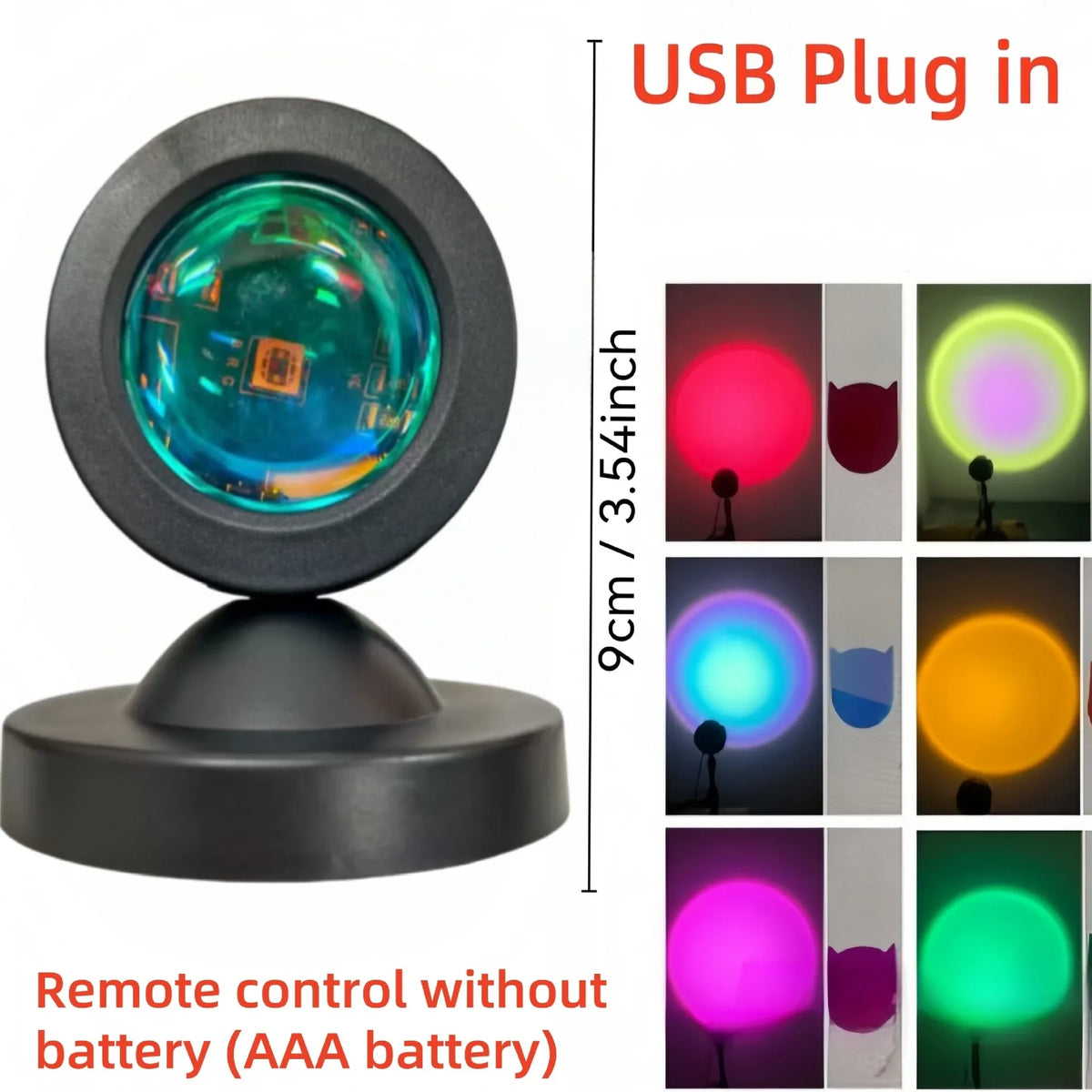 Sunset Projection Lamp with Remote