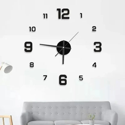 Large 3D DIY Wall Sticker Clock
