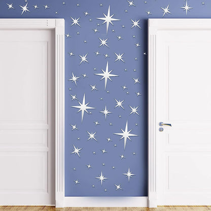 Acrylic Star Mirror Wall Stickers
