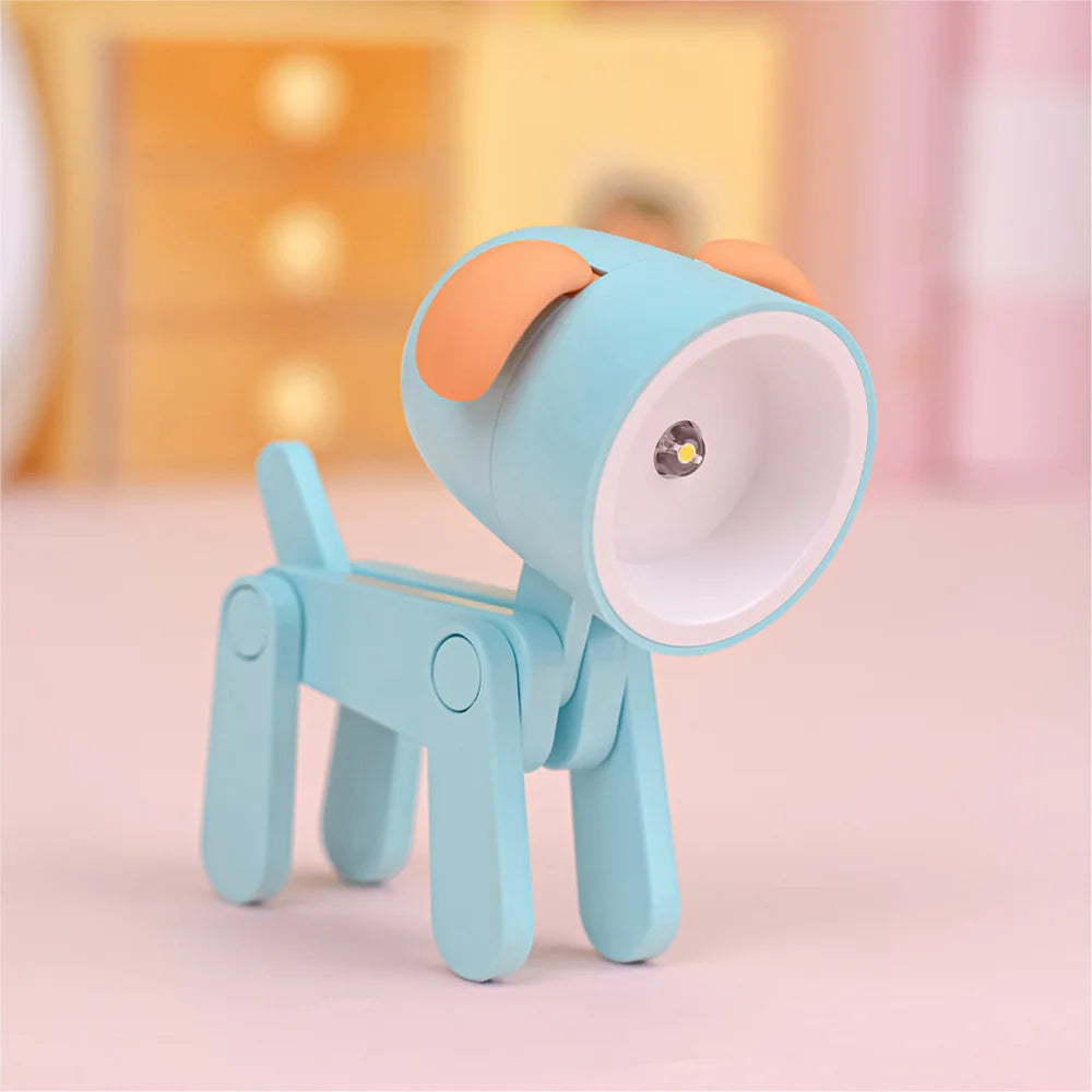 Folding Dog and Deer Mini Desk Lamp