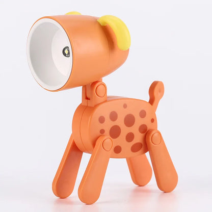 Folding Dog and Deer Mini Desk Lamp