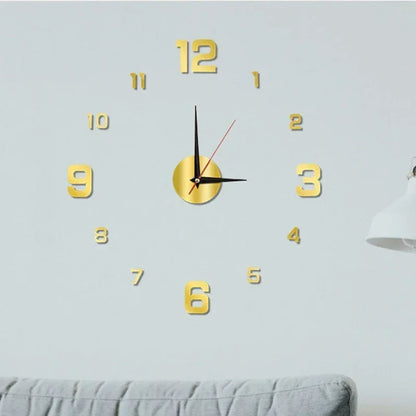 Large 3D DIY Wall Sticker Clock