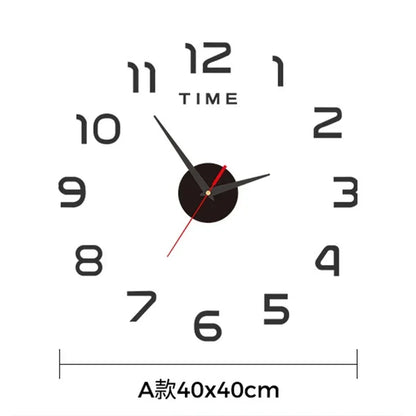 Large 3D DIY Wall Sticker Clock