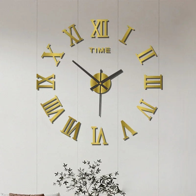 Large 3D DIY Wall Sticker Clock