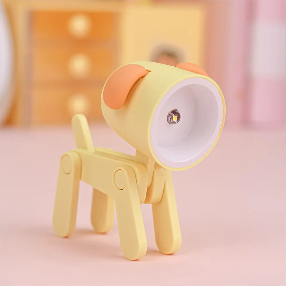 Folding Dog and Deer Mini Desk Lamp