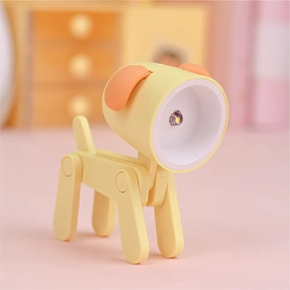 Folding Dog and Deer Mini Desk Lamp