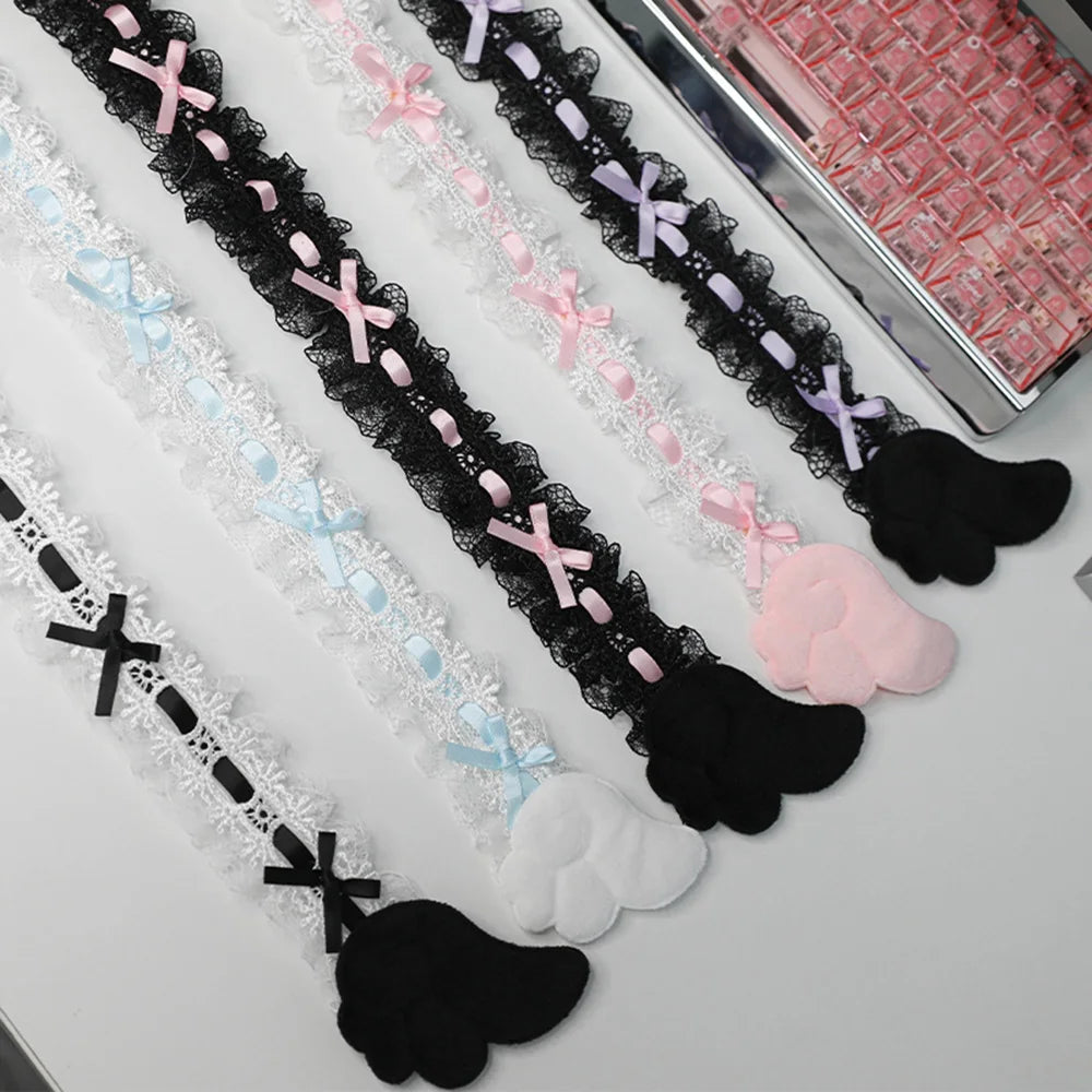 Lace Bow Monitor Frame Decor