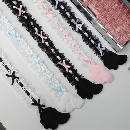 Lace Bow Monitor Frame Decor