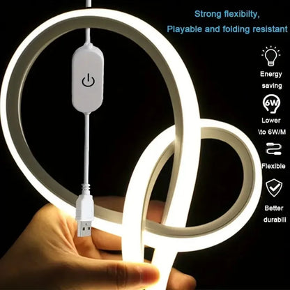 USB Neon LED Strip with Touch Dimmer