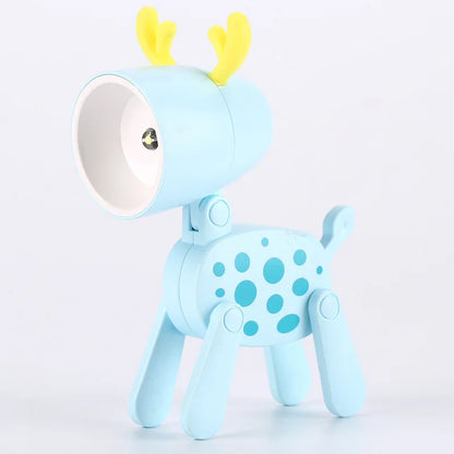 Folding Dog and Deer Mini Desk Lamp
