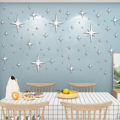 Acrylic Star Mirror Wall Stickers
