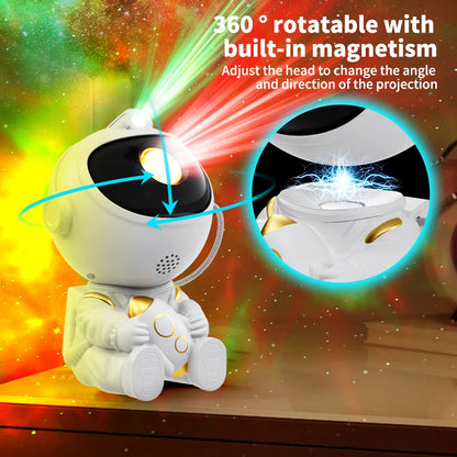 Astronaut Rocket Galaxy Projector