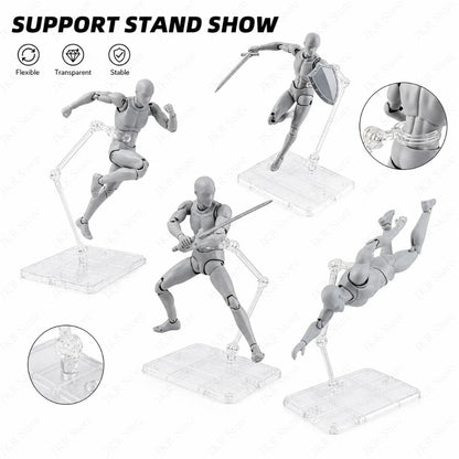Clear Acrylic Action Figure Stand