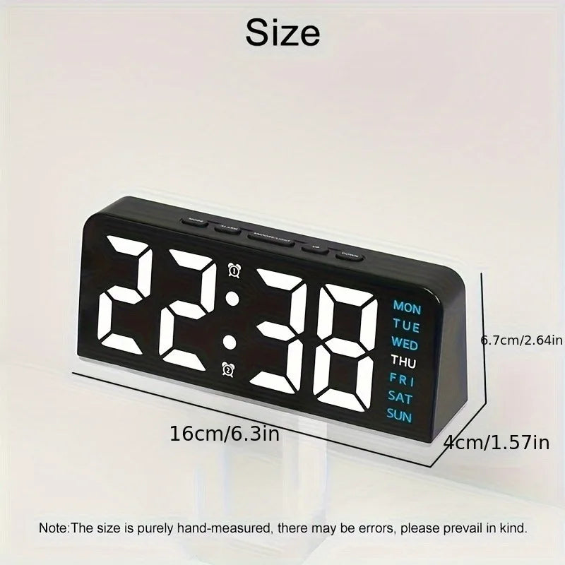 Crown LED Alarm Clock with Mood Light