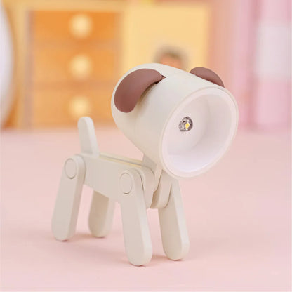 Folding Dog and Deer Mini Desk Lamp