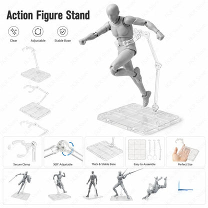 Clear Acrylic Action Figure Stand